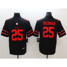 Men Nike San Francisco 49ers 25 Richard Sherman Black Vapor Untouchable Limited NFL Jersey
