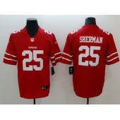 Men Nike San Francisco 49ers 25 Richard Sherman Red Vapor Untouchable Limited NFL Jersey