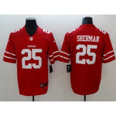 Men Nike San Francisco 49ers 25 Richard Sherman Red Vapor Untouchable Limited NFL Jersey
