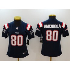 Women Nike New England Patriots 80 Danny Amendola Navy Color Rush Limited NFL Jersey