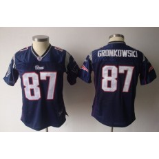 Women Nike New England Patriots 87 Rob Gronkowski Navy Blue Limited NFL Jersey