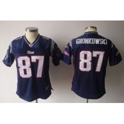 Women Nike New England Patriots 87 Rob Gronkowski Navy Blue Limited NFL Jersey