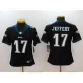 Women Nike Philadelphia Eagles 17 Alshon Jeffery Black Vapor Untouchable Limited NFL Jersey
