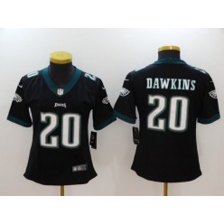 Women Nike Philadelphia Eagles 20 Brian Dawkins Black Vapor Untouchable Limited NFL Jersey