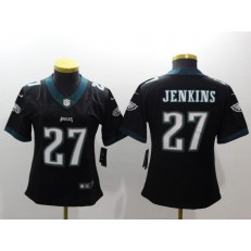 Women Nike Philadelphia Eagles 27 Malcolm Jenkins Black Vapor Untouchable Limited NFL Jersey
