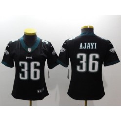 Women Nike Philadelphia Eagles 36 Jay Ajayi Black Vapor Untouchable Limited NFL Jersey
