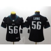 Women Nike Philadelphia Eagles 56 Chris Long Black Vapor Untouchable Limited NFL Jersey