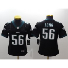 Women Nike Philadelphia Eagles 56 Chris Long Black Vapor Untouchable Limited NFL Jersey