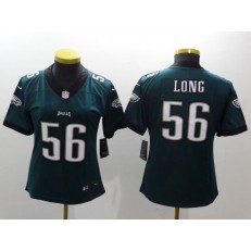Women Nike Philadelphia Eagles 56 Chris Long Midnight Green Vapor Untouchable Limited NFL Jersey
