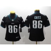 Women Nike Philadelphia Eagles 86 Zach Ertz Black Vapor Untouchable Limited NFL Jersey