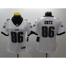Women Nike Philadelphia Eagles 86 Zach Ertz White Vapor Untouchable Limited NFL Jersey