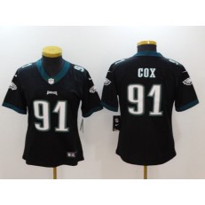 Women Nike Philadelphia Eagles 91 Fletcher Cox Black Vapor Untouchable Limited NFL Jersey