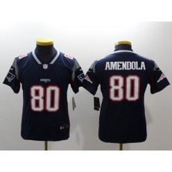 Youth Nike New England Patriots 80 Danny Amendola Navy Vapor Untouchable Limited NFL Jersey