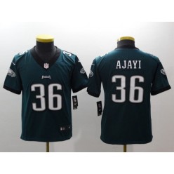 Youth Nike Philadelphia Eagles 36 Jay Ajayi Midnight Green Vapor Untouchable Limited NFL Jersey