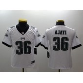 Youth Nike Philadelphia Eagles 36 Jay Ajayi White Vapor Untouchable Limited NFL Jersey