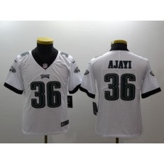 Youth Nike Philadelphia Eagles 36 Jay Ajayi White Vapor Untouchable Limited NFL Jersey