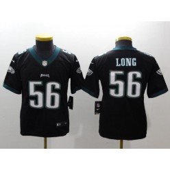 Youth Nike Philadelphia Eagles 56 Chris Long Black Vapor Untouchable Limited NFL Jersey