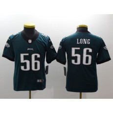 Youth Nike Philadelphia Eagles 56 Chris Long Midnight Green Vapor Untouchable Limited NFL Jersey