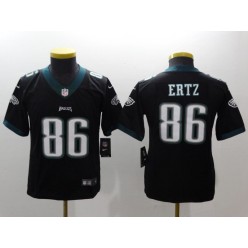 Youth Nike Philadelphia Eagles 86 Zach Ertz Black Vapor Untouchable Limited NFL Jersey