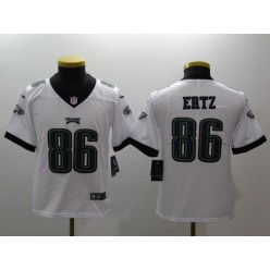 Youth Nike Philadelphia Eagles 86 Zach Ertz White Vapor Untouchable Limited NFL Jersey