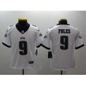 Youth Nike Philadelphia Eagles 9 Nick Foles White Vapor Untouchable Limited NFL Jersey
