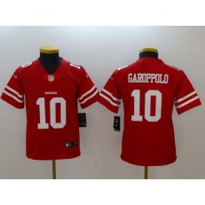 Youth Nike San Francisco 49ers 10 Jimmy Garoppolo Red Vapor Untouchable Limited NFL Jersey