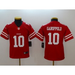 Youth Nike San Francisco 49ers 10 Jimmy Garoppolo Red Vapor Untouchable Limited NFL Jersey