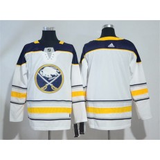 Adidas Buffalo Sabres Blank White Road Authentic Stitched NHL Jersey