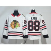 Adidas Chicago Blackhawks 88 Patrick Kane White Road Authentic Stitched NHL Jersey