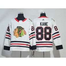 Adidas Chicago Blackhawks 88 Patrick Kane White Road Authentic Stitched NHL Jersey