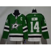 Adidas Dallas Stars 14 Jamie Benn Green Home Authentic Stitched NHL Jersey