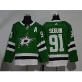 Adidas Dallas Stars 91 Tyler Seguin Green Home Authentic Stitched NHL Jersey