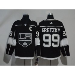 Adidas Los Angeles Kings 99 Wayne Gretzky Black Home Authentic Stitched NHL Jersey