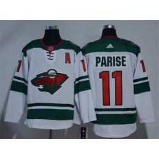 Adidas Minnesota Wild 11 Zach Parise White Road Authentic Stitched NHL Jersey