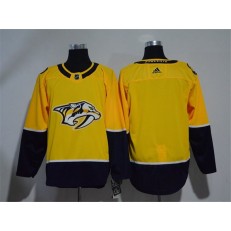 Adidas Nashville Predators Blank Yellow Home Authentic Stitched NHL Jersey