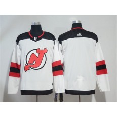 Adidas New Jersey Devils Blank White Road Authentic Stitched NHL Jersey