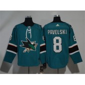 Adidas San Jose Sharks 8 Joe Pavelski Teal Home Authentic Stitched NHL Jersey