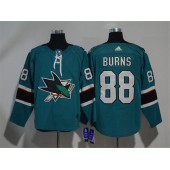 Adidas San Jose Sharks 88 Brent Burns Teal Home Authentic Stitched NHL Jersey