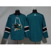 Adidas San Jose Sharks Blank Teal Home Authentic Stitched NHL Jersey