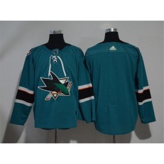 Adidas San Jose Sharks Blank Teal Home Authentic Stitched NHL Jersey