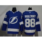 Adidas Tampa Bay Lightning 88 Andrei Vasilevskiy Blue Home Authentic Stitched NHL Jersey