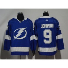 Adidas Tampa Bay Lightning 9 Tyler Johnson Blue Home Authentic Stitched NHL Jersey