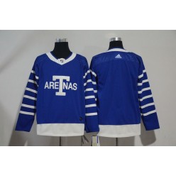 Adidas Toronto Maple Leafs Blank Blue Authentic 1918 Arenas Throwback Stitched NHL Jersey