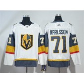 Adidas Vegas Golden Knights 71 William Karlsson White Road Authentic Stitched NHL Jersey
