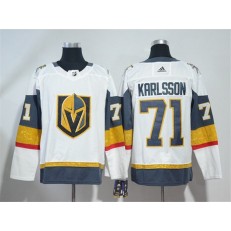 Adidas Vegas Golden Knights 71 William Karlsson White Road Authentic Stitched NHL Jersey