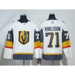 Adidas Vegas Golden Knights 71 William Karlsson White Road Authentic Stitched NHL Jersey
