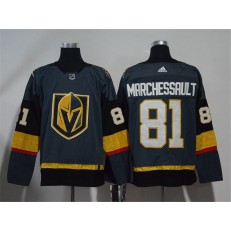 Adidas Vegas Golden Knights 81 Jonathan Marchessault Grey Home Authentic Stitched NHL Jersey