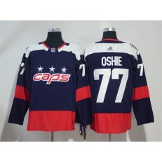 Adidas Washington Capitals 77 T.J. Oshie Navy Authentic 2018 Stadium Series Stitched NHL Jersey