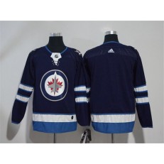 Adidas Winnipeg Jets Blank Navy Blue Home Authentic Stitched NHL Jersey