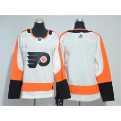 Women Adidas Philadelphia Flyers Blank White Road Authentic Stitched NHL Jersey